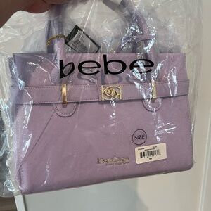 Bebe Pastel Purple Satchel